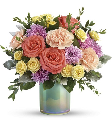 Pastel Shimmer Bouquet from Bakanas Florist & Gifts, flower shop in Marlton, NJ